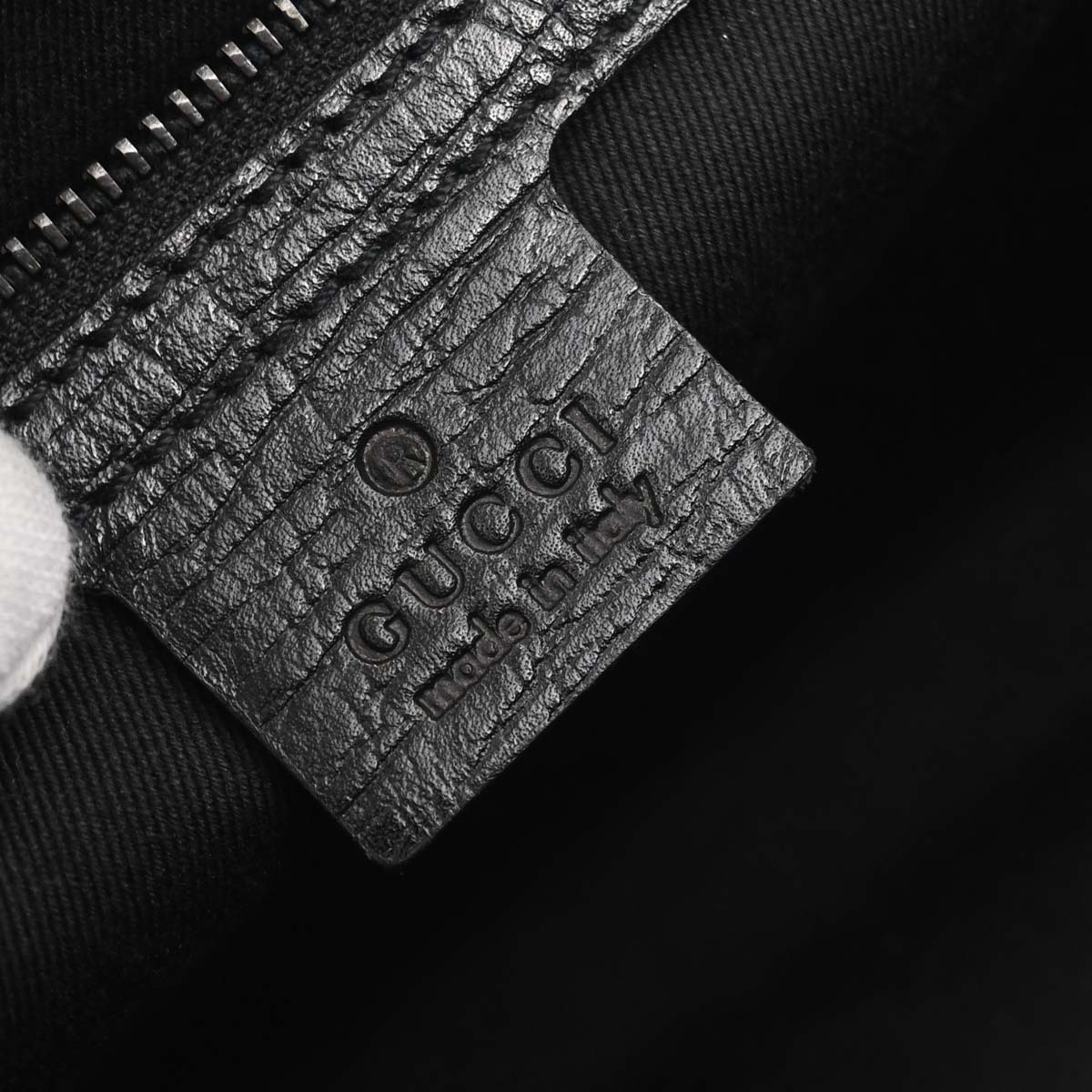 Gucci Black Bamboo GG Handbag