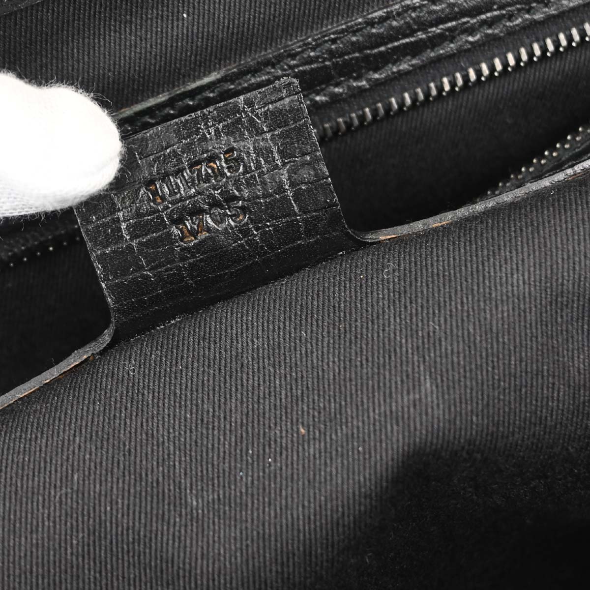 Gucci Black Bamboo GG Handbag