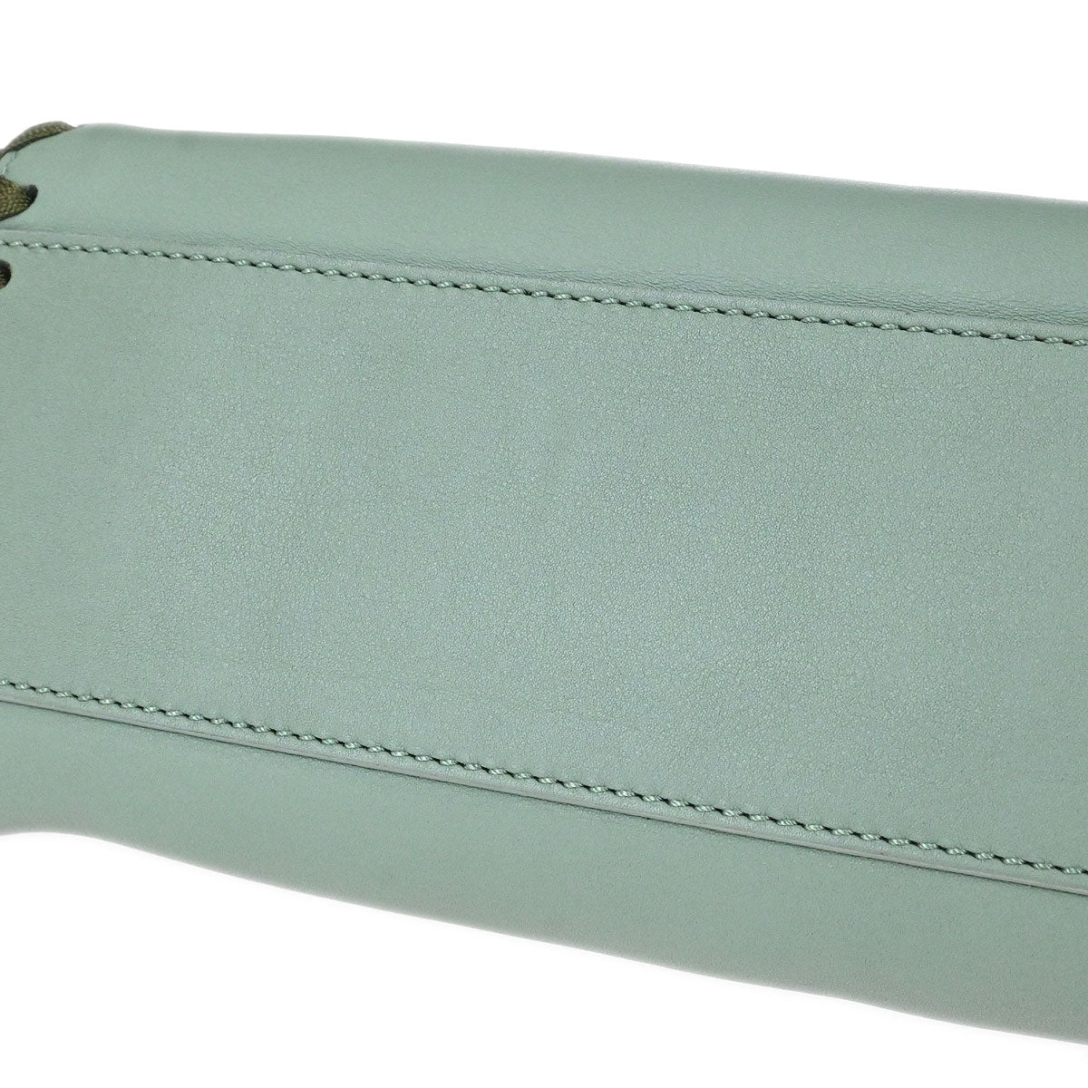 Fendi Green Leather Peekaboo 2way Shoulder Handbag