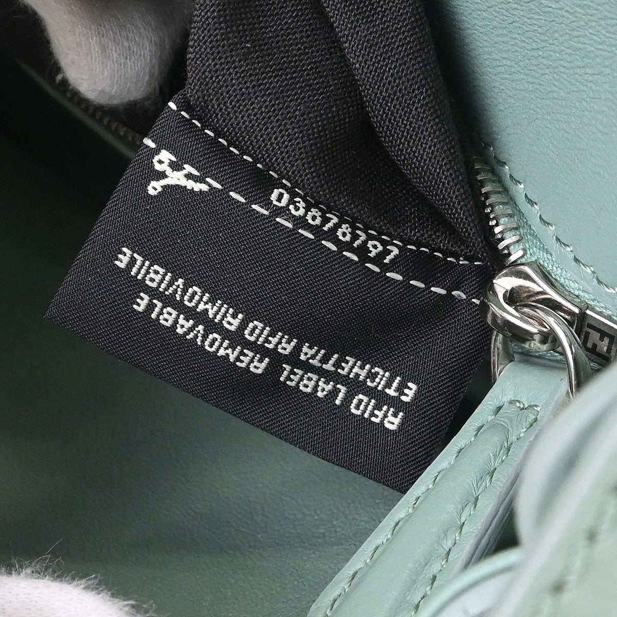 Fendi Green Leather Peekaboo 2way Shoulder Handbag