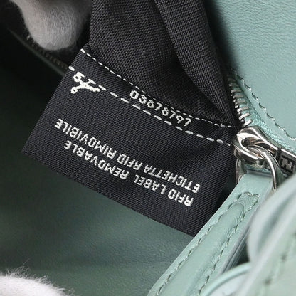 Fendi Green Leather Peekaboo 2way Shoulder Handbag