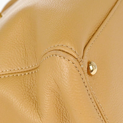 Chanel 2005-2006 Beige Calfskin Executive Cerf 2way Shoulder Tote Bag