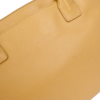 Chanel 2005-2006 Beige Calfskin Executive Cerf 2way Shoulder Tote Bag