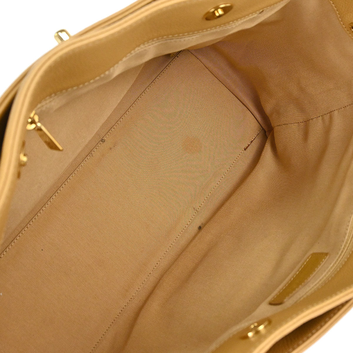 Chanel 2005-2006 Beige Calfskin Executive Cerf 2way Shoulder Tote Bag
