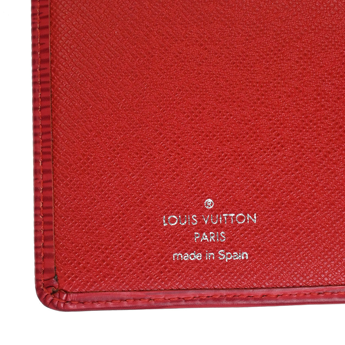 Louis Vuitton Red Epi Agenda Posh Notebook Cover R20527