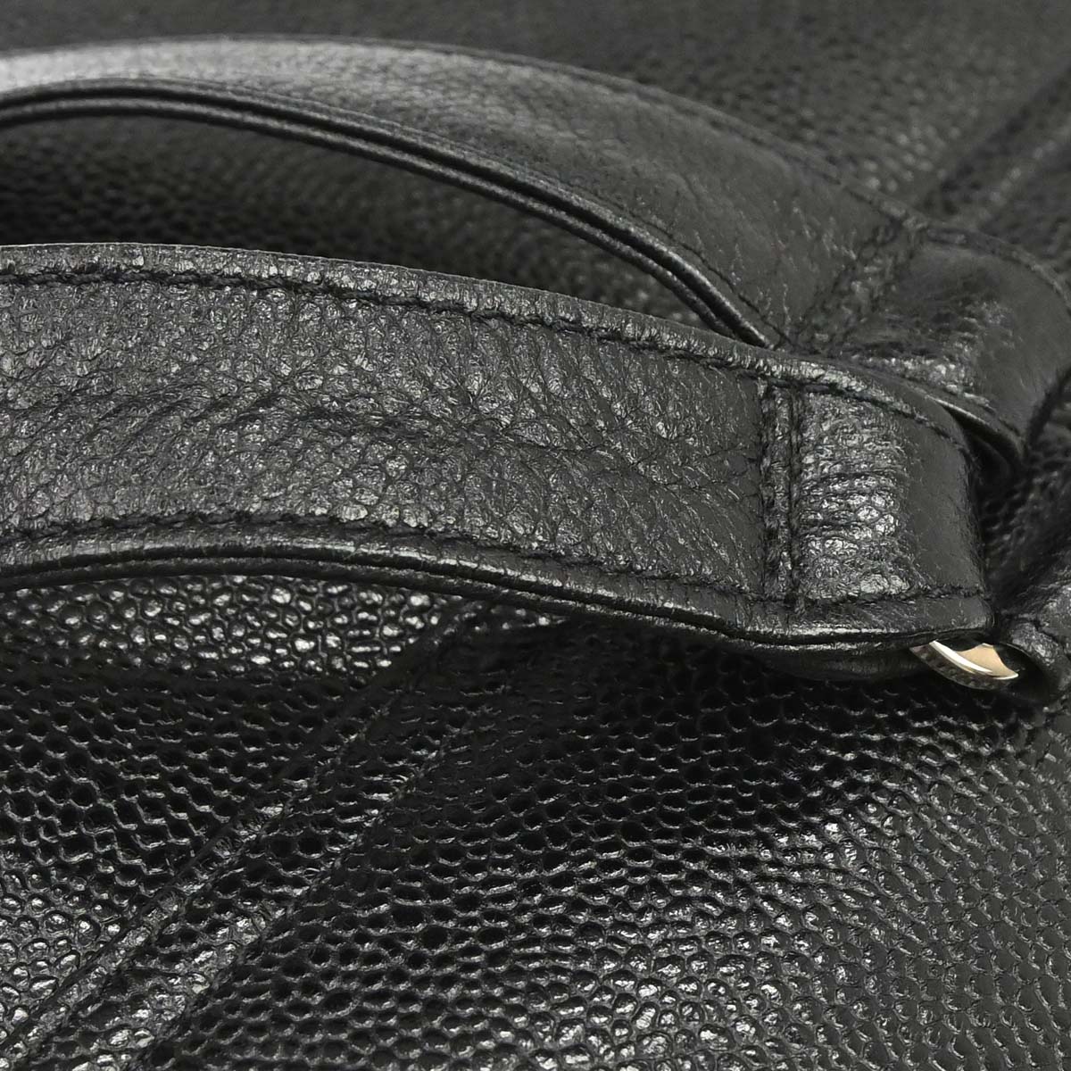 Chanel 1994-1996 Black Caviar Skin Backpack