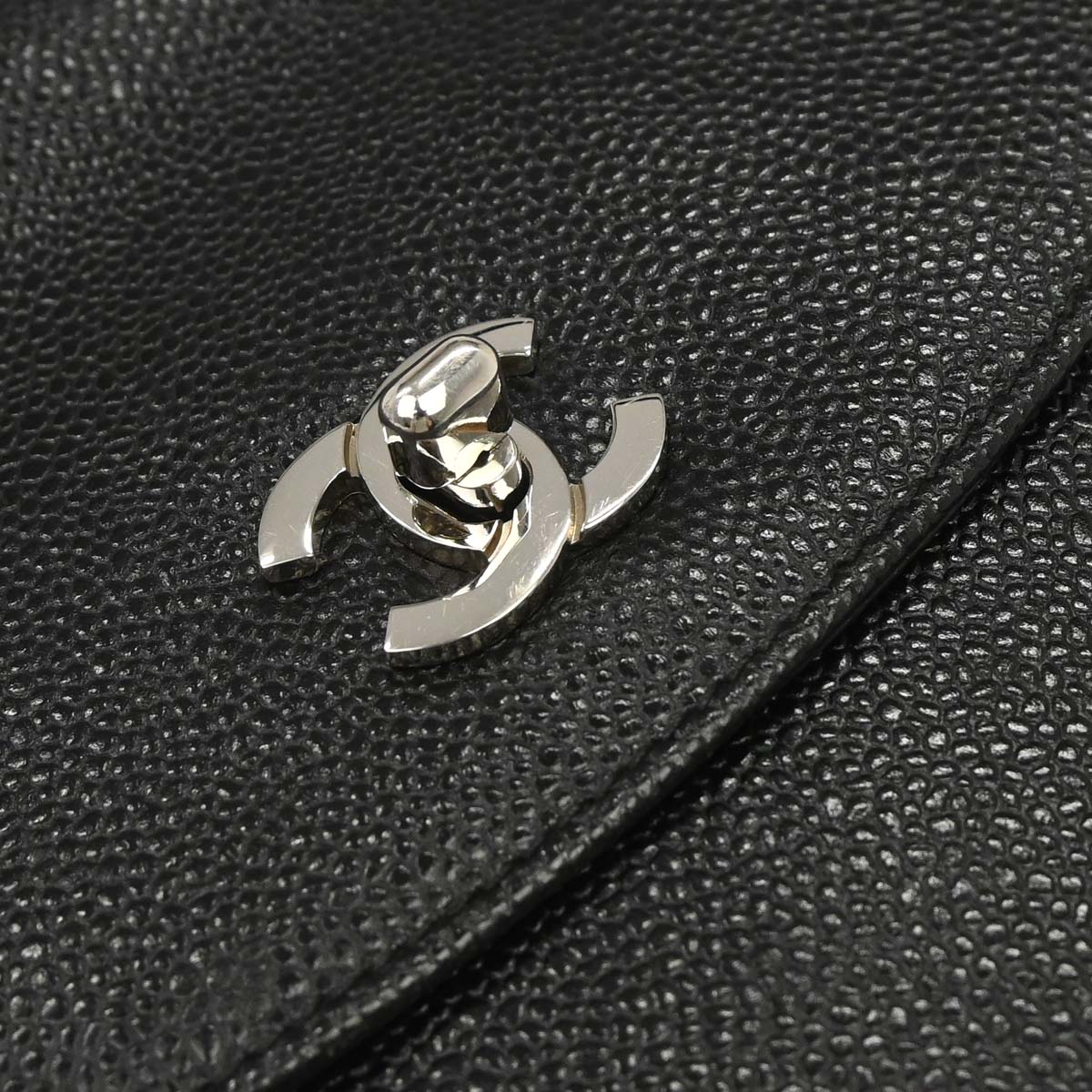 Chanel 1994-1996 Black Caviar Skin Backpack