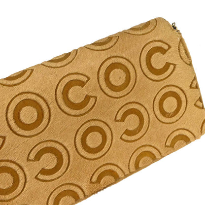 Chanel 2000-2002 Brown Pony Hair East West Shoulder Bag