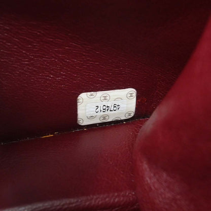 Chanel 1996-1997 Black Lambskin Pushlock Medium Half Flap Shoulder Bag