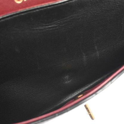 Chanel Black Lambskin Medium Classic Double Flap Shoulder Bag