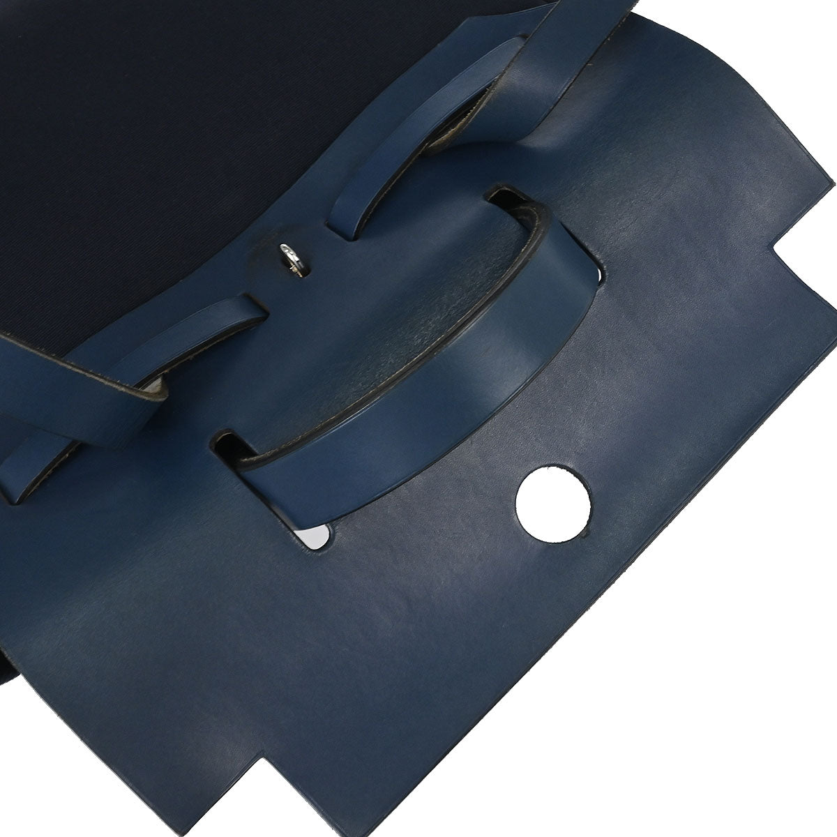 Hermes Navy Toile Officier Herbag a Dos 2 in 1 Backpack