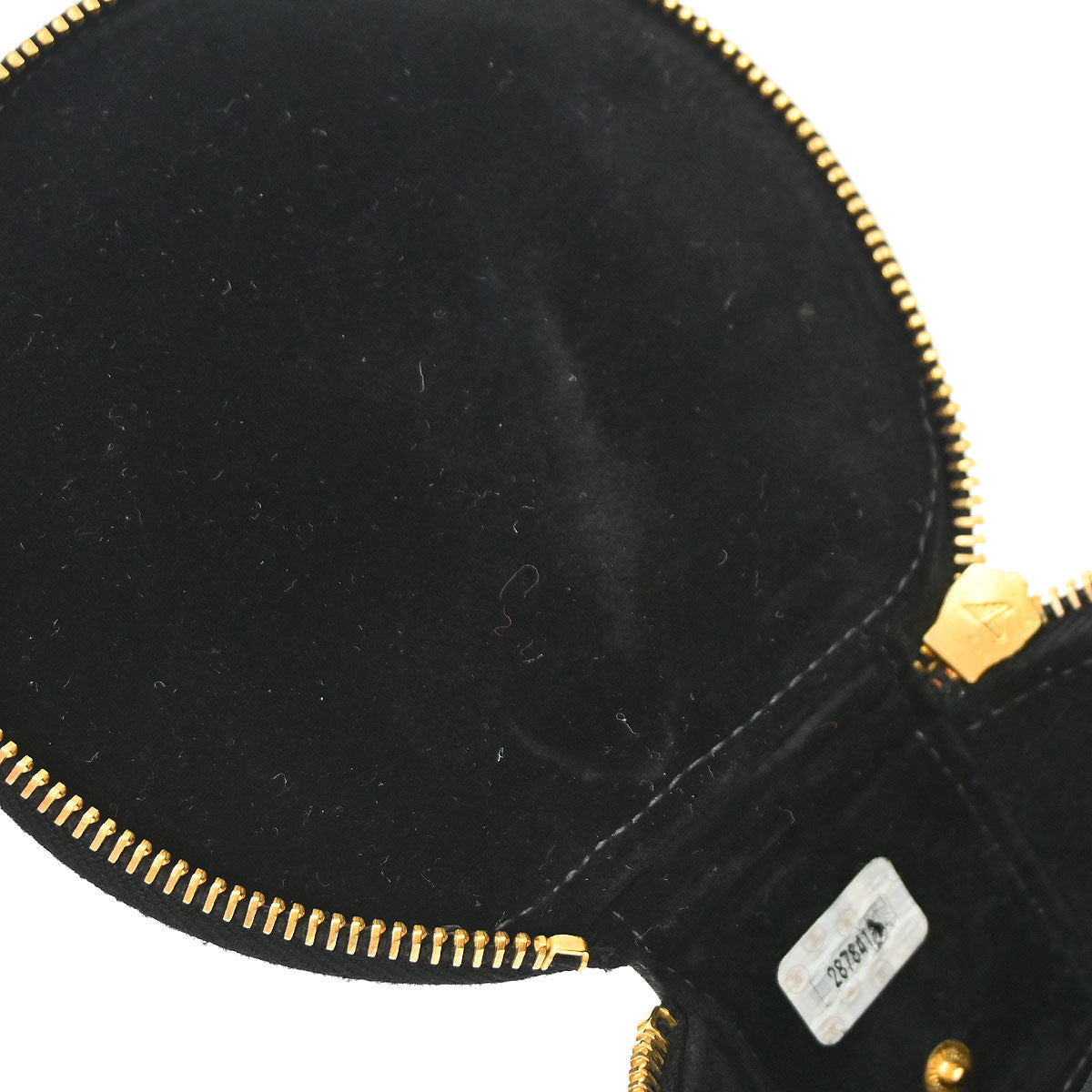 Chanel 1991-1994 Black Caviar Skin Jewelry Case Pouch