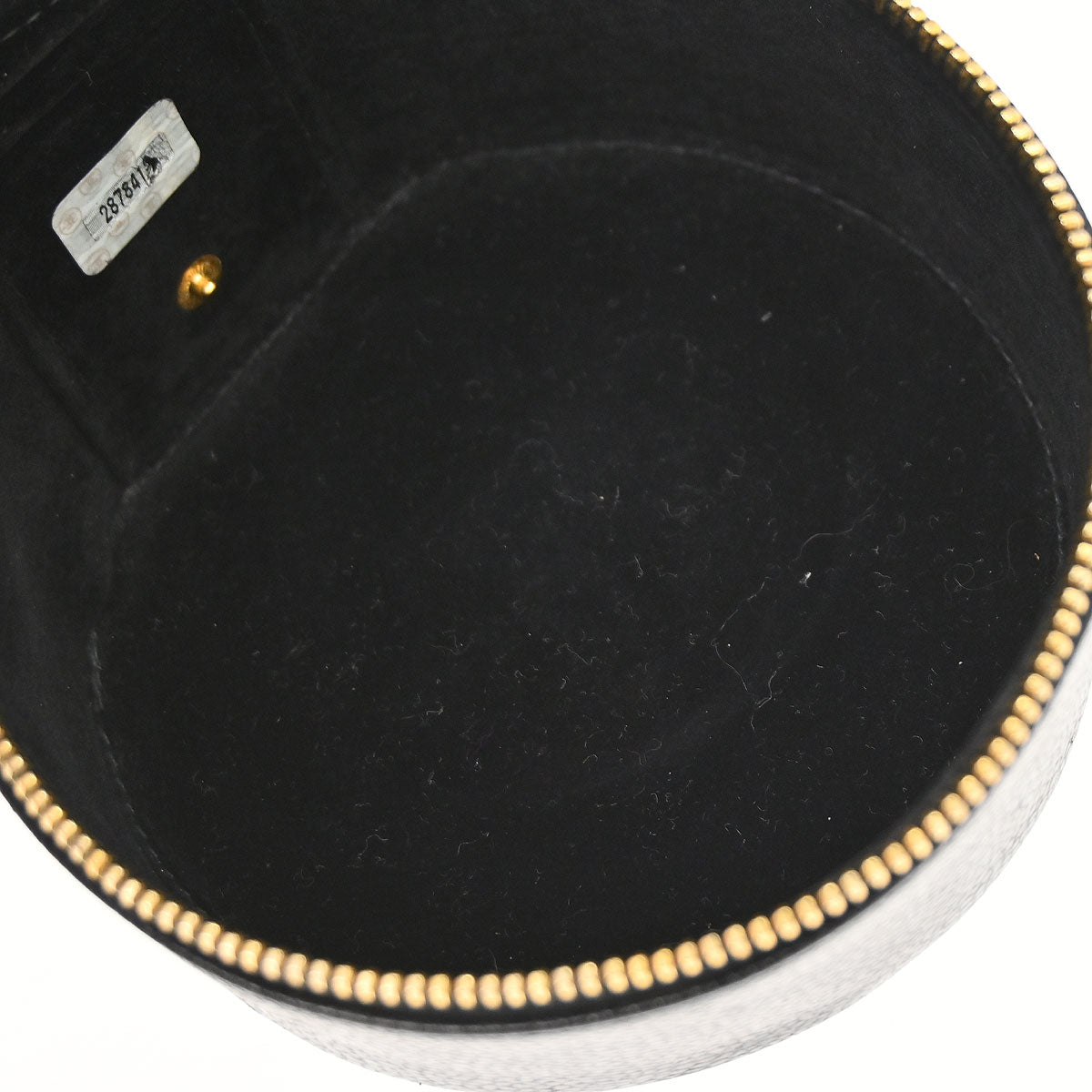 Chanel 1991-1994 Black Caviar Skin Jewelry Case Pouch