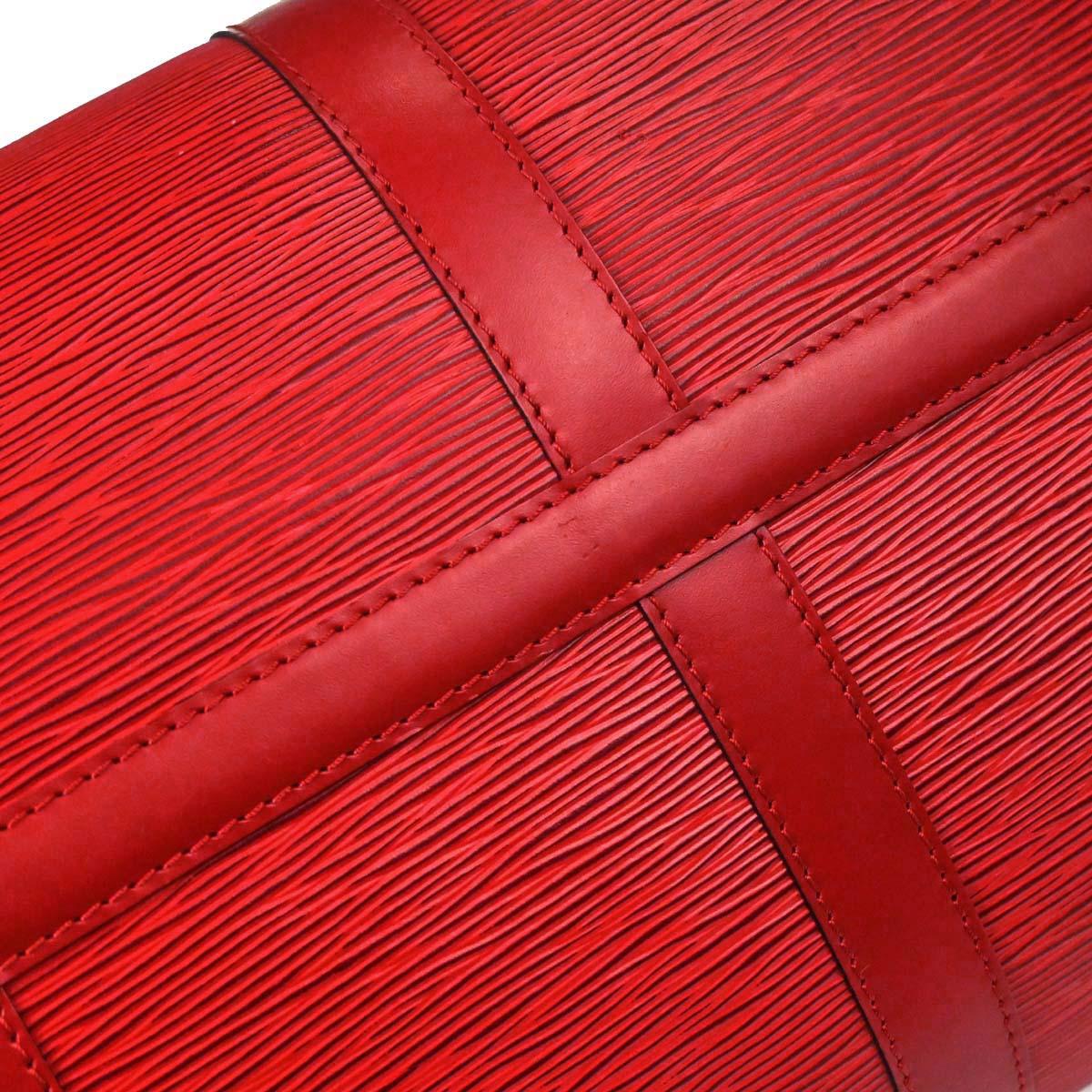 Louis Vuitton Red Epi Keepall 50 Travel Handbag M42967