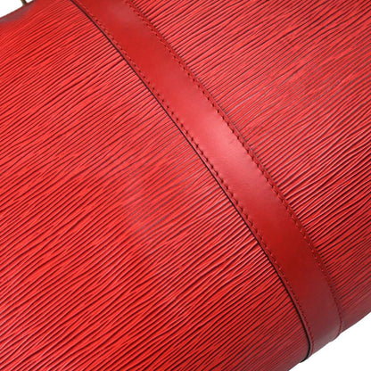 Louis Vuitton Red Epi Keepall 50 Travel Handbag M42967