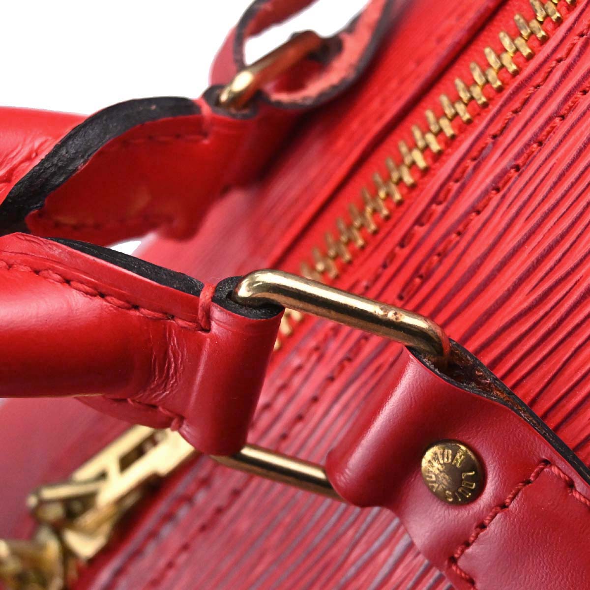 Louis Vuitton Red Epi Keepall 50 Travel Handbag M42967