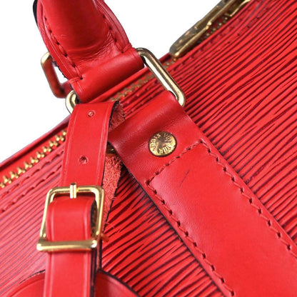 Louis Vuitton Red Epi Keepall 50 Travel Handbag M42967