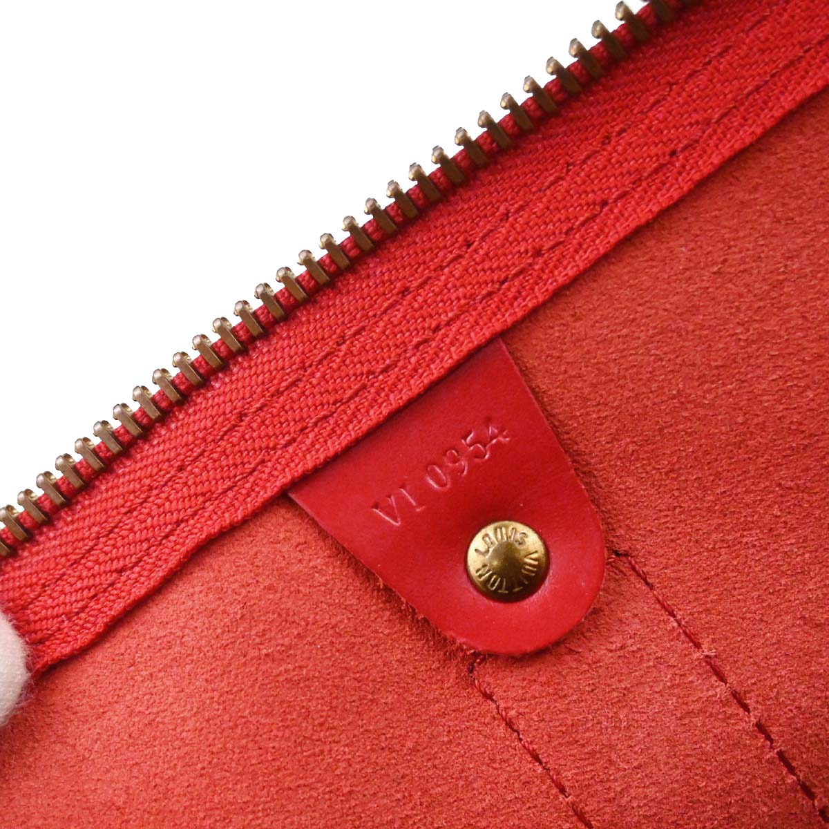 Louis Vuitton Red Epi Keepall 50 Travel Handbag M42967