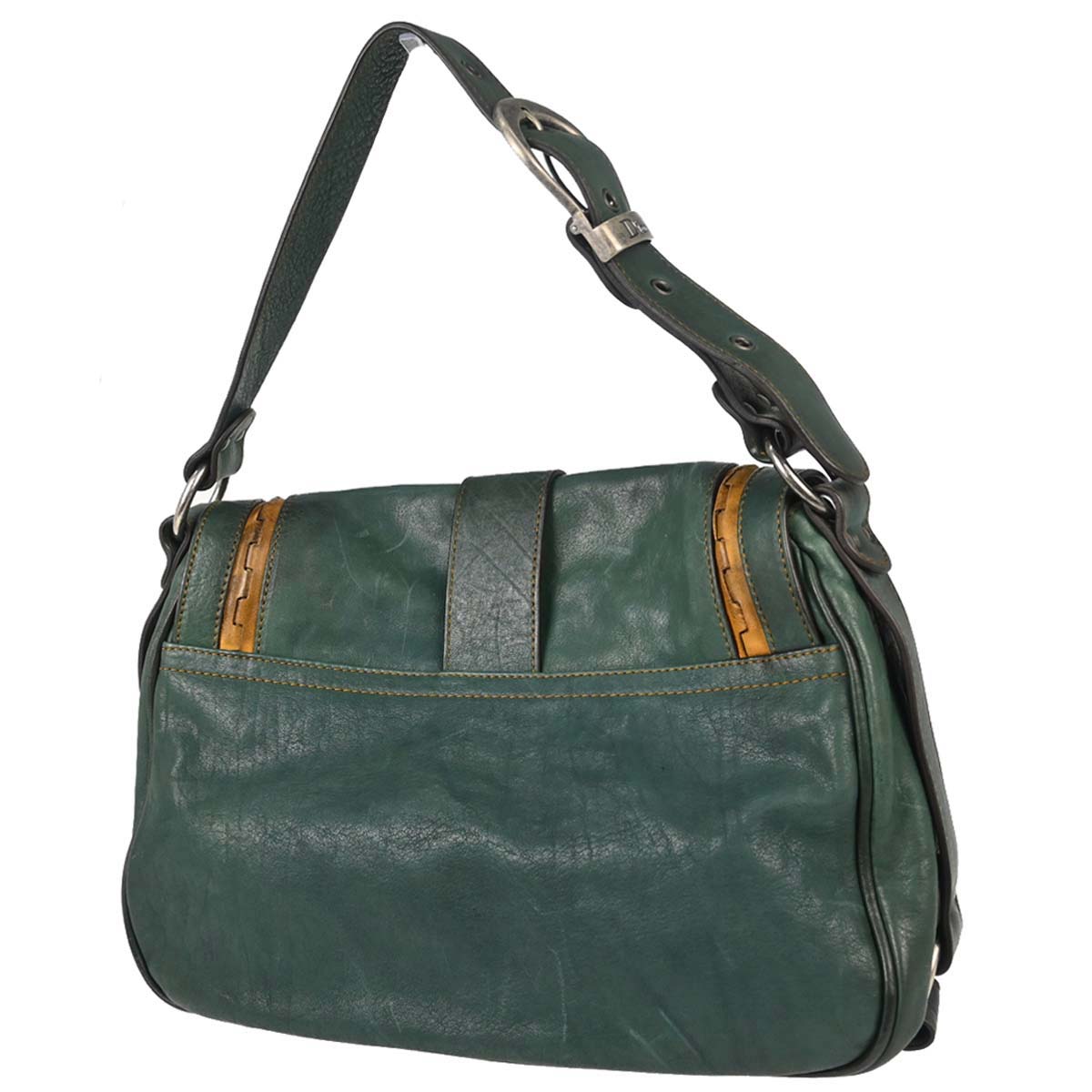 Christian Dior Green Gaucho Handbag