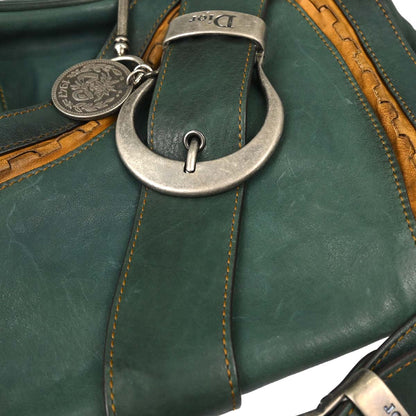 Christian Dior Green Gaucho Handbag
