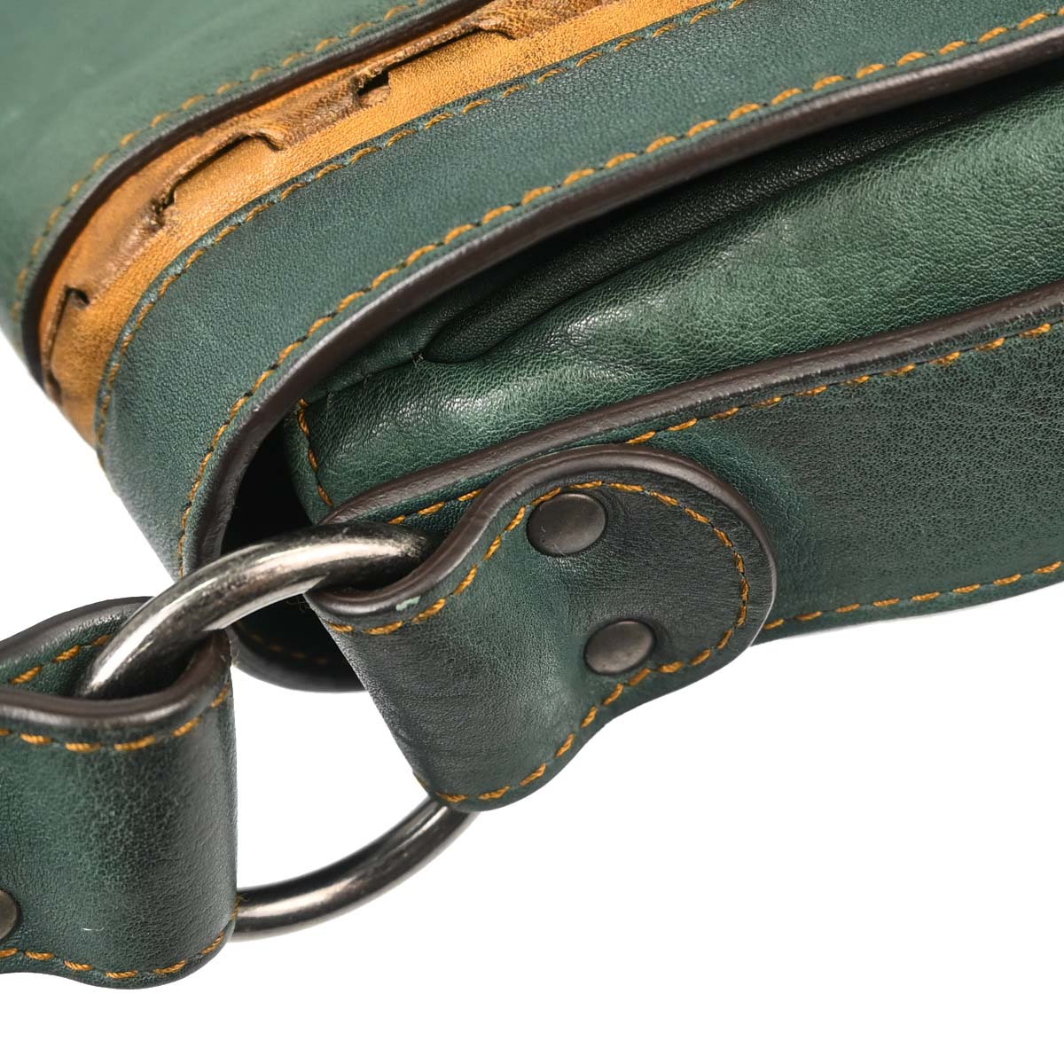 Christian Dior Green Gaucho Handbag