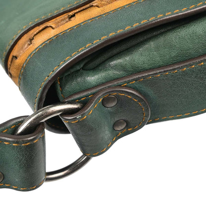 Christian Dior Green Gaucho Handbag