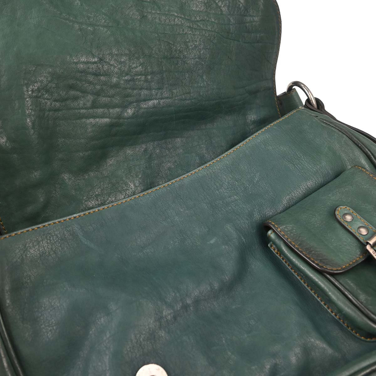 Christian Dior Green Gaucho Handbag