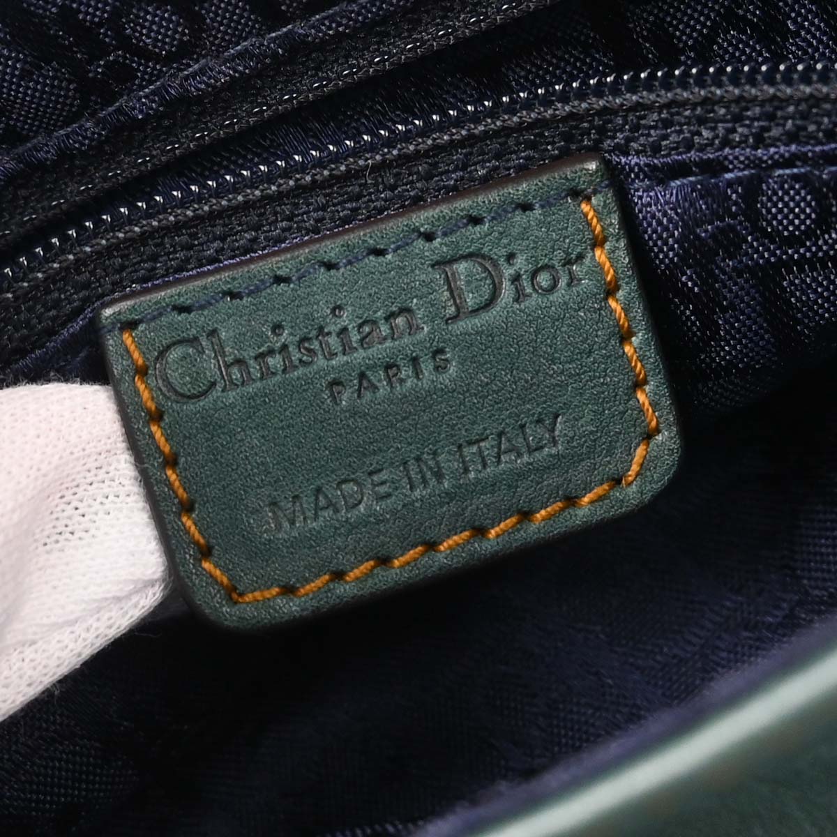 Christian Dior Green Gaucho Handbag