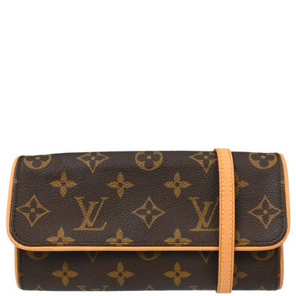 Louis Vuitton Monogram Pochette Twin PM Crossbody Bag M51854