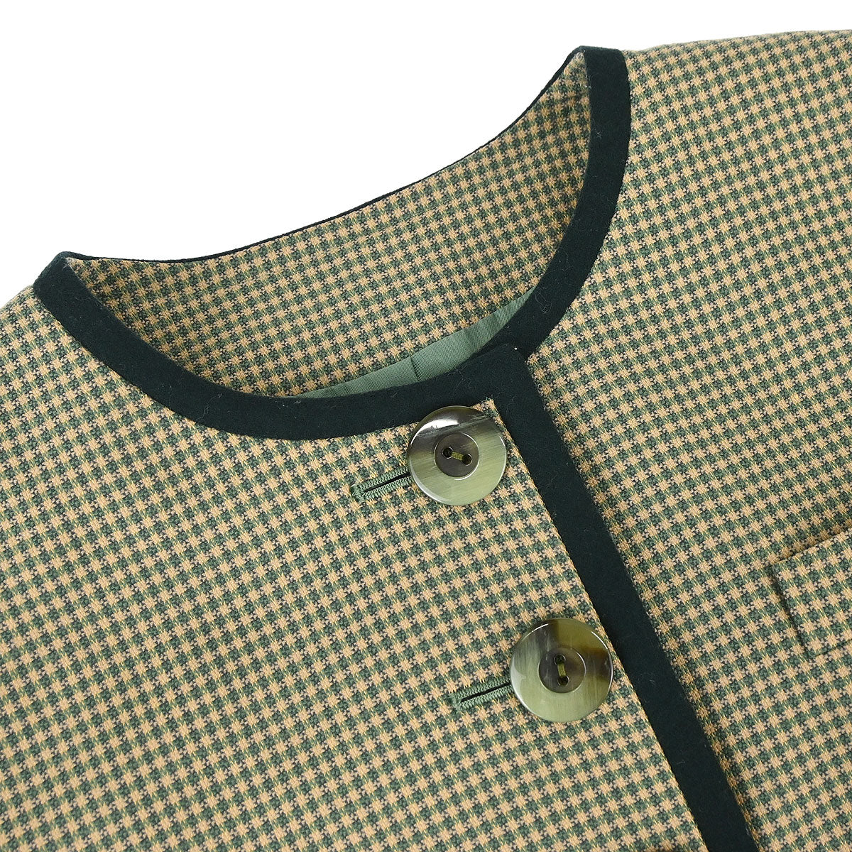 Christian Dior Collarless Jacket Green #36–38