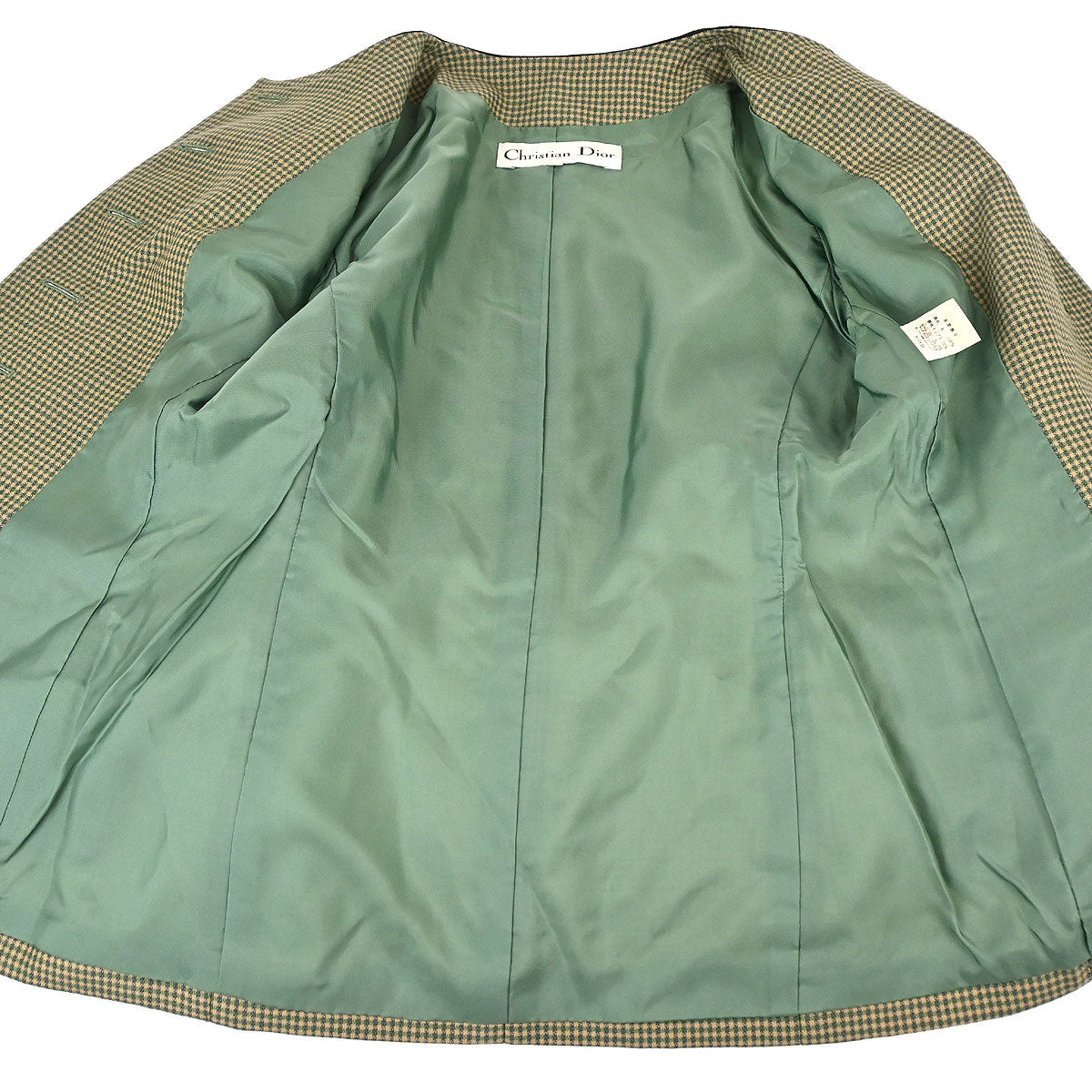 Christian Dior Collarless Jacket Green #36–38