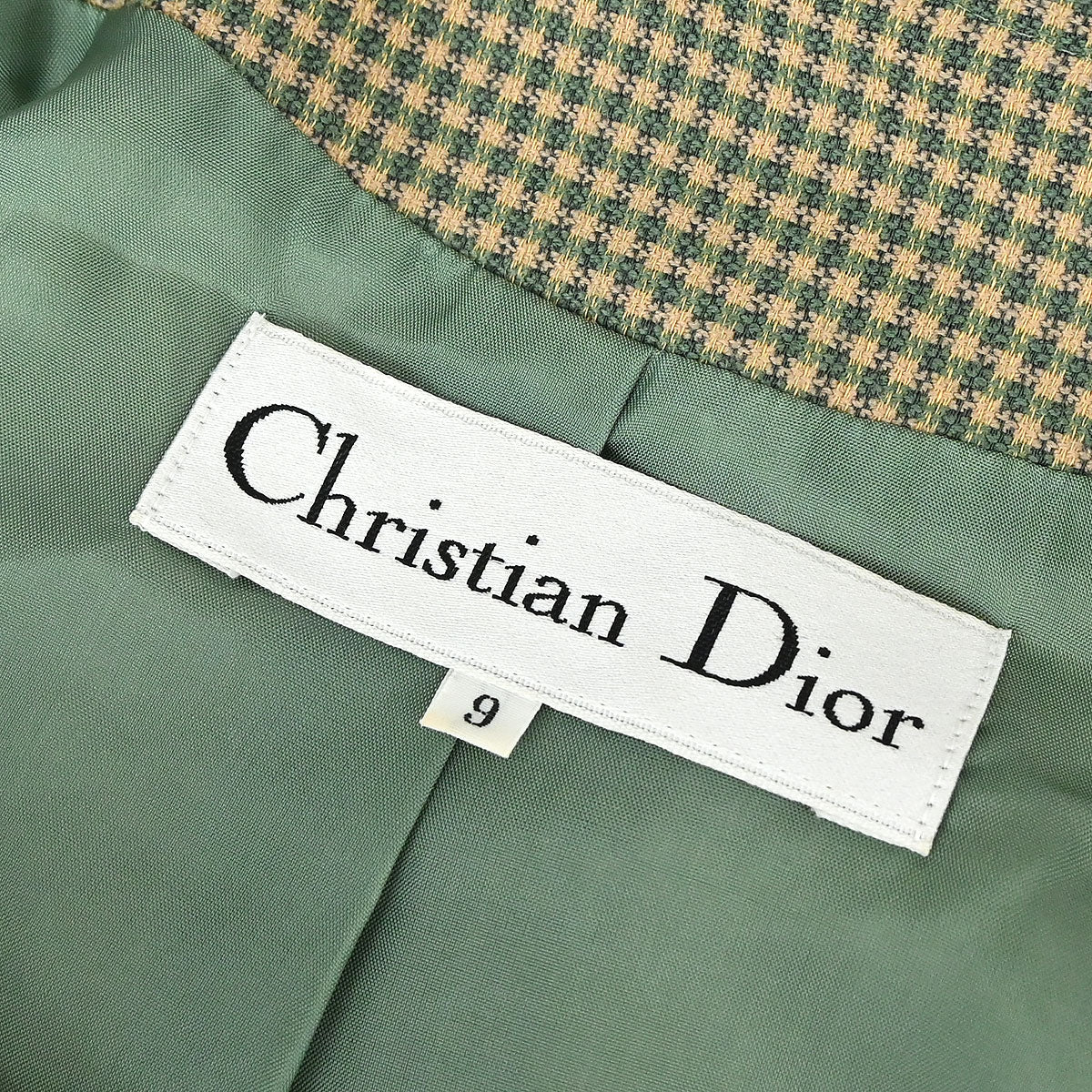 Christian Dior Collarless Jacket Green #36–38