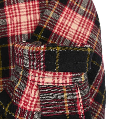 Saint Laurent 2019 Virgin Wool Plaid Check Print Bomber Jacket #S