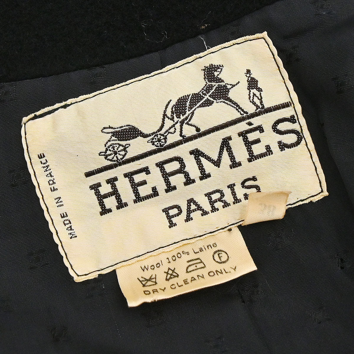 Hermes Coat Black #38
