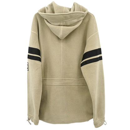 Chanel 2002 Sport Line Zip Up Hooded Jacket Beige #38