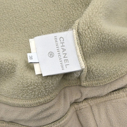 Chanel 2002 Sport Line Zip Up Hooded Jacket Beige #38