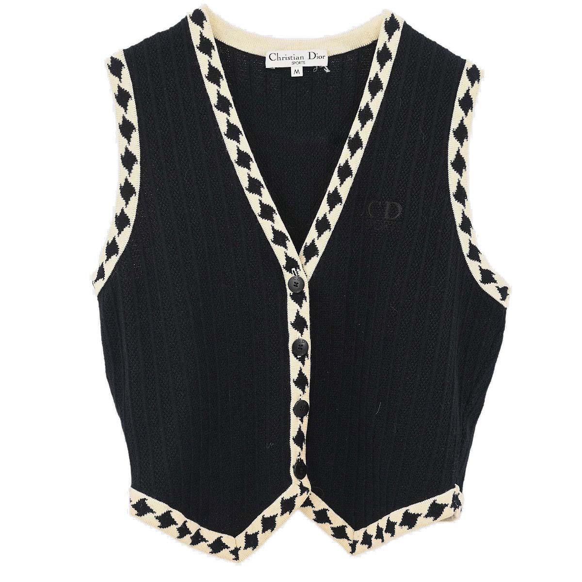 Christian Dior 2004 Sleeveless Vest Top Black #M