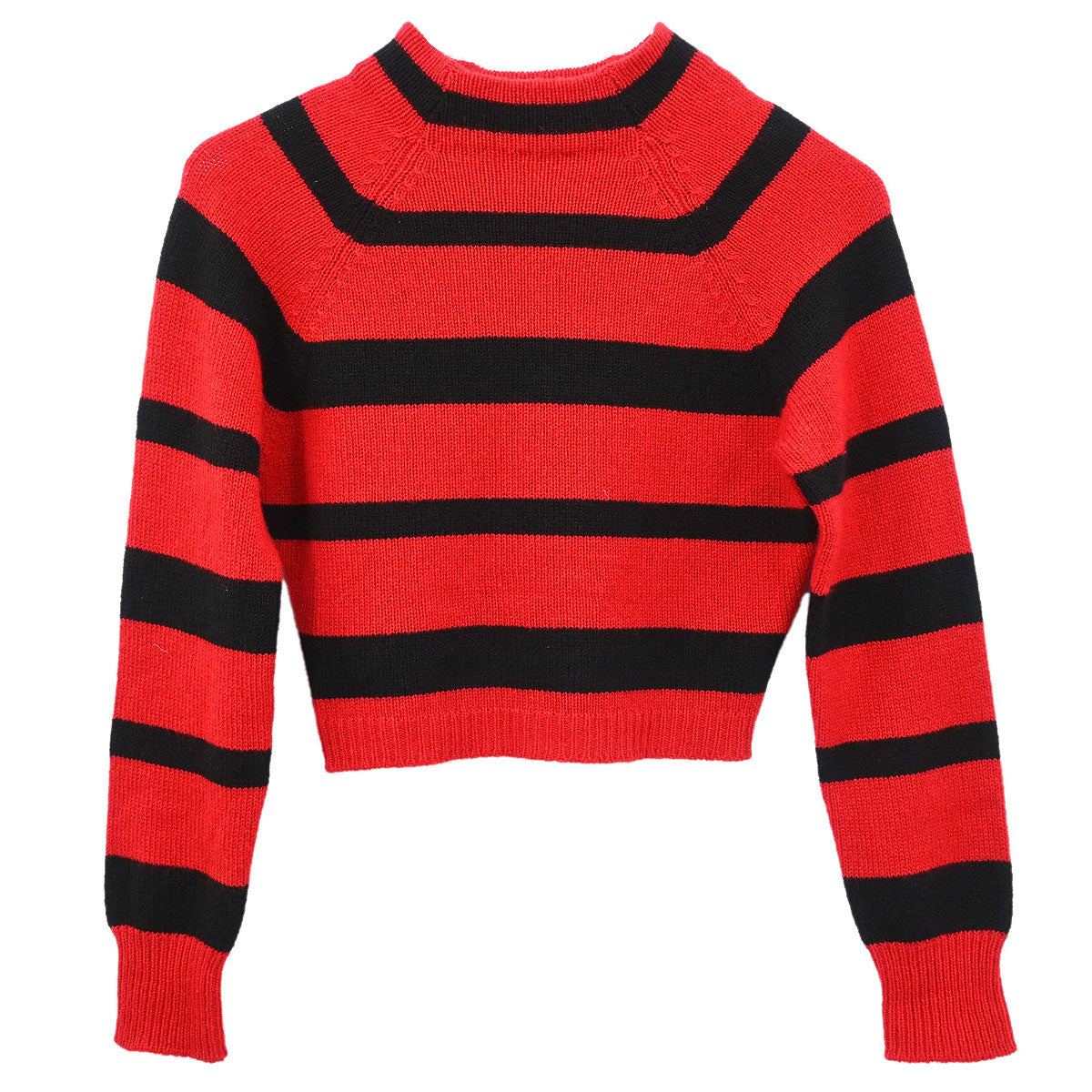 Miu Miu 2019 Striped Sweater Top Red #36