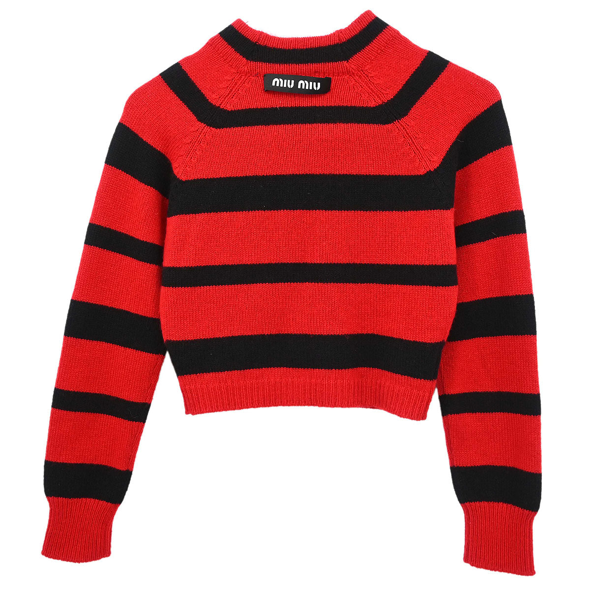 Miu Miu 2019 Striped Sweater Top Red #36