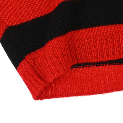 Miu Miu 2019 Striped Sweater Top Red #36