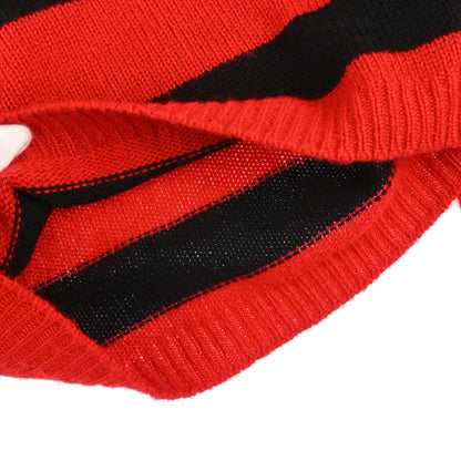 Miu Miu 2019 Striped Sweater Top Red #36