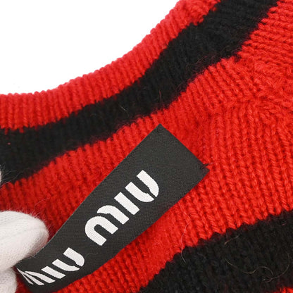 Miu Miu 2019 Striped Sweater Top Red #36