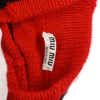 Miu Miu 2019 Striped Sweater Top Red #36