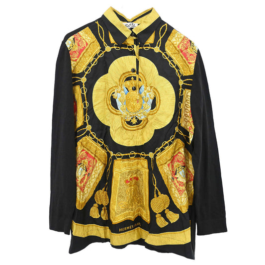 Hermes Blouse Top Black #S