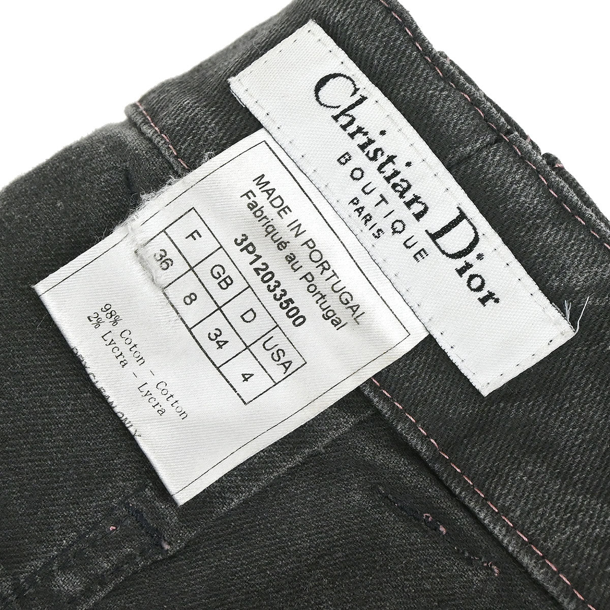 Christian Dior 2003 Denim Skirt Black #36