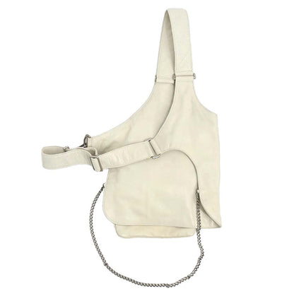 Chanel White Lambskin Jacket Bag Body Bag