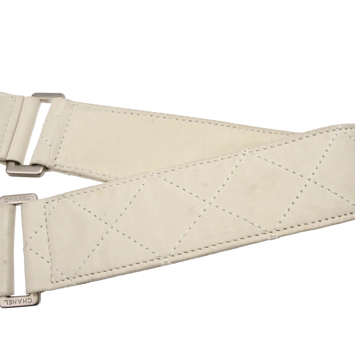 Chanel White Lambskin Jacket Bag Body Bag