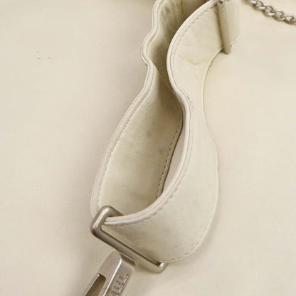 Chanel White Lambskin Jacket Bag Body Bag