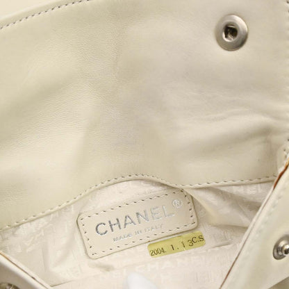 Chanel White Lambskin Jacket Bag Body Bag