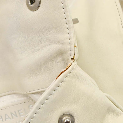 Chanel White Lambskin Jacket Bag Body Bag